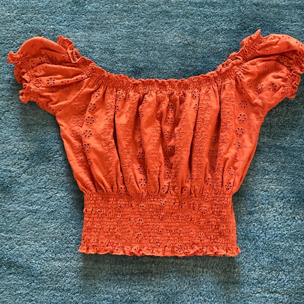 Forever 21 smocked crop top